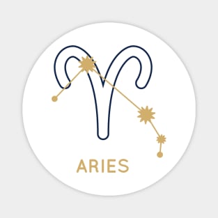 Aries Zodiac Starmap Magnet